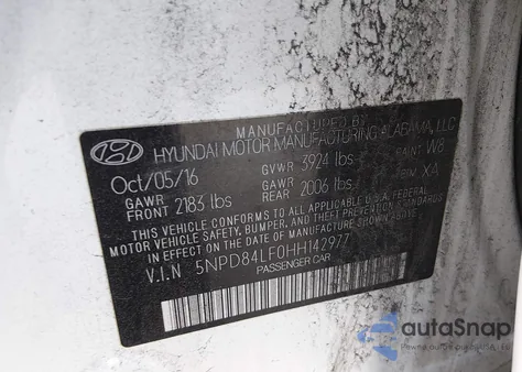 2017 Hyundai Elantra Value Edition из США, поврежденный, VIN 5NPD84LF0HH142977